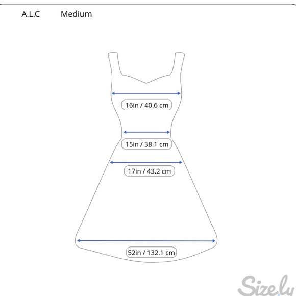 A.L.C criss cross back Jersey dress in navy - Picture 7 of 7